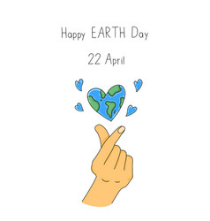 Happy Earth Day Greeting Vertical Post