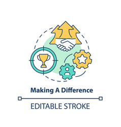 Making Difference Concept Icon