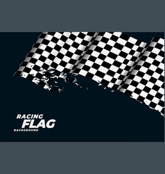 Checkered Racing Flag Background Design