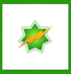 Storm 3d Bolt Logo Template Star