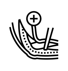 Ulnar Nerve Release Line Icon