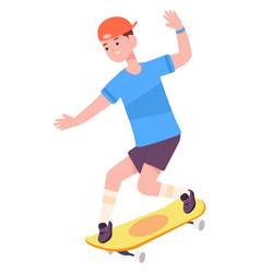 Active Boy Ride Skateboard Street Sport Teen