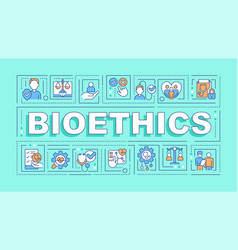 Bioethics Turquoise Word Concept