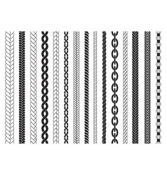 Braids Seamless Pattern Braid Brushes Decorative