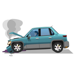 Cartoon Or Of Car Accident