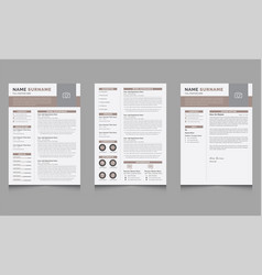 Creative Resume Layouts And Cover Letter Template