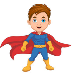 Little Boy In Superhero Costume