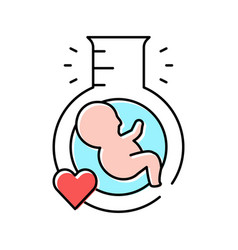 In Vitro Fertilization Color Icon