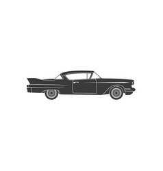 Coupe Car Isolated Retro Vehicle Side View Icon