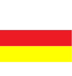 Flag Republic North Ossetia Alania