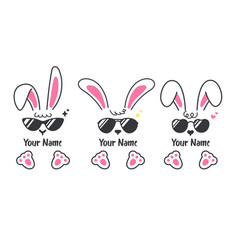 Flat Bunny In Cool Dress With Black Glasses