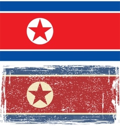 North Korea Grunge Flag