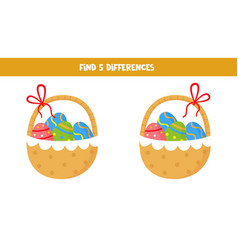 Find Five Differences Between Pictures Easter