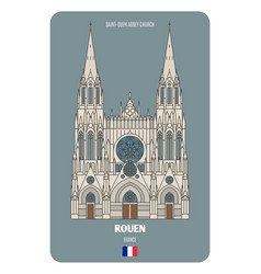 Saint-ouen Abbey Church In Rouen France