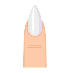 White Nail Shape Icon Cartoon Services