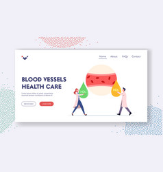 Blood Vessel Health Care Landing Page Template