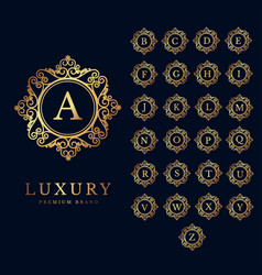 Luxury Logo Alphabet Crest Template Design Brand