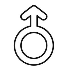 Male Sign Icon Outline Gender Man Poster