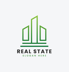 Modern Real Estate Property Apartment Logo Design