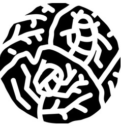 Worm Cabbage Glyph Icon