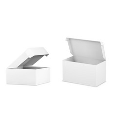 Cardboard White Box Mockups Set