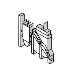 Mineral Processing Plant Isometric Icon