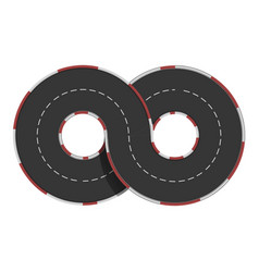 Race Circuit Icon Cartoon Car Track