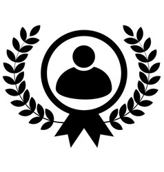 Employee Of The Month Icon On White Background