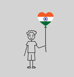 Indian Boy Love India Sketch