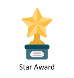 Star Award Flat Icon Design