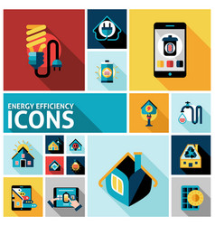 Energy Efficiency Icons Set