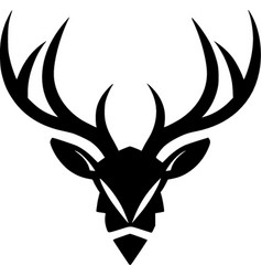 Reindeer Antlers - Black And White