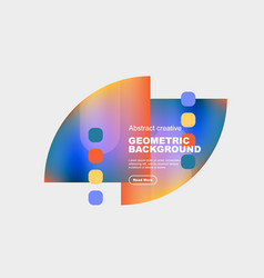 Round Triangle And Round Square Composition