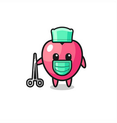 Surgeon Heart Symbol Mascot Character