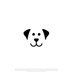 Dog Face On Isolated Background