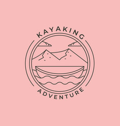 Canoe Adventures River Logo Symbol Design