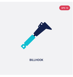 Two Color Billhook Icon From Farming