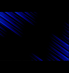 Abstract Blue Line And Black Background