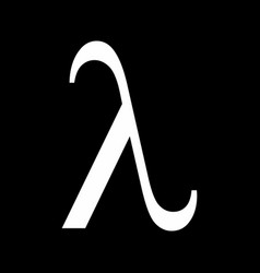 Greek Letter Lambda Symbol