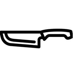 Japanese Carving Knife Line Icon