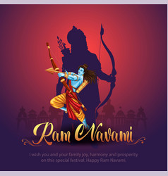 Happy Ram Navami Festival Of India Abstract Design