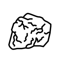 Marble Stone Rock Line Icon