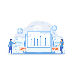 Online Elections Voter Making Choice Electorate