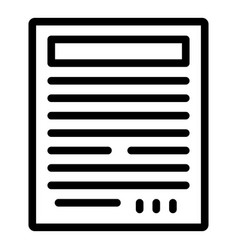 Paper Text Document Icon Outline Record