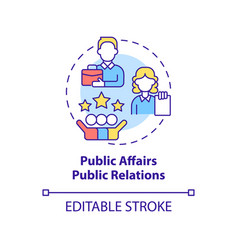 Public Affairs Pr Concept Icon