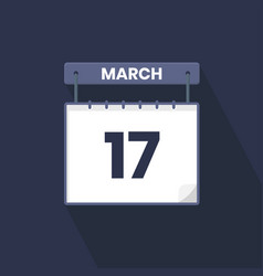 17th March Calendar Icon March 17 Calendar Date