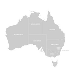 Australia Political Map Of Administrative