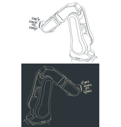 Industrial Robot With Suction Cups Blueprints