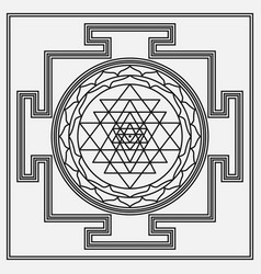 Sri Yantra Or Shri Chakra Mystical Symbol