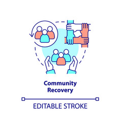 Community Recovery Concept Icon